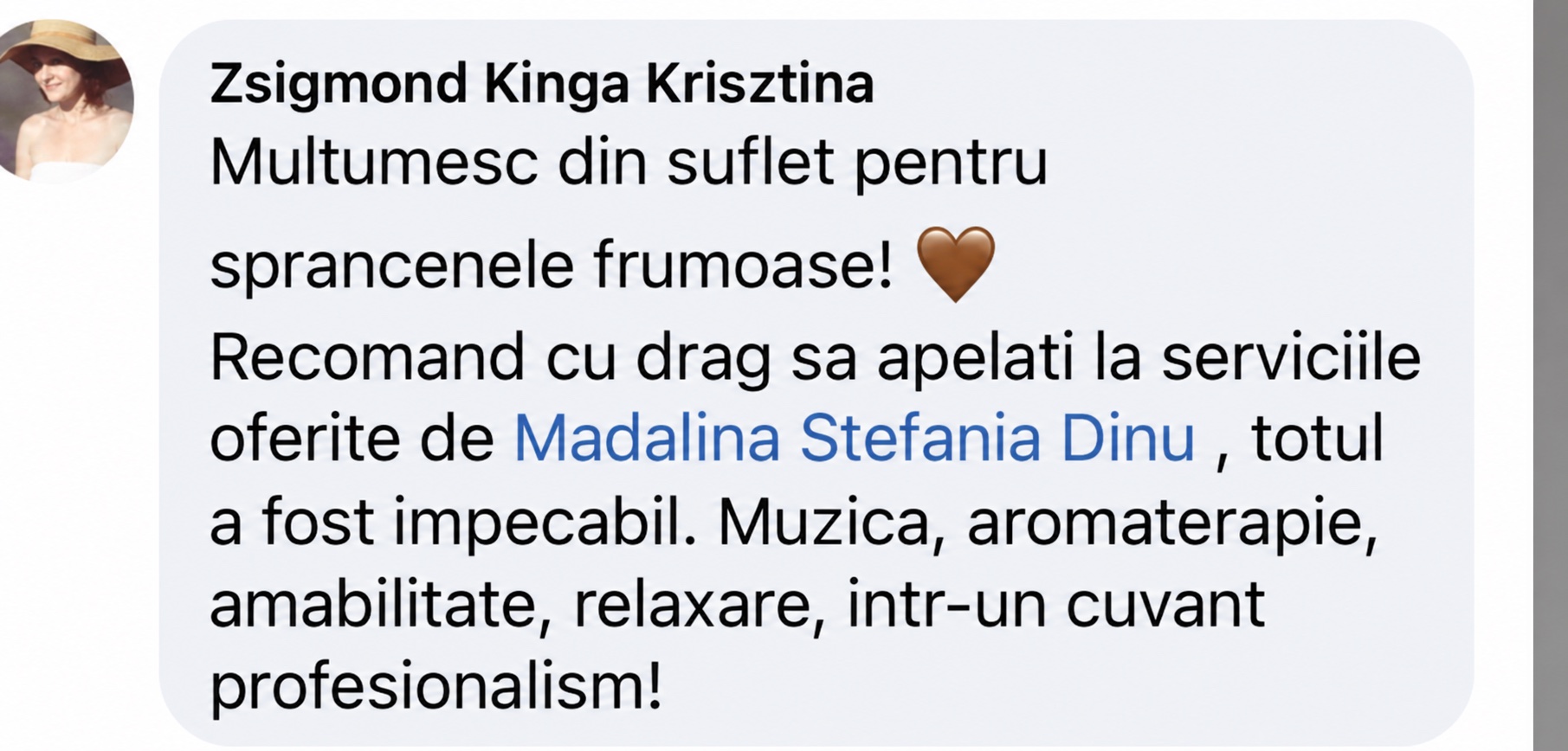 Recomandare reală de la Zsigmond Kinga Krisztina